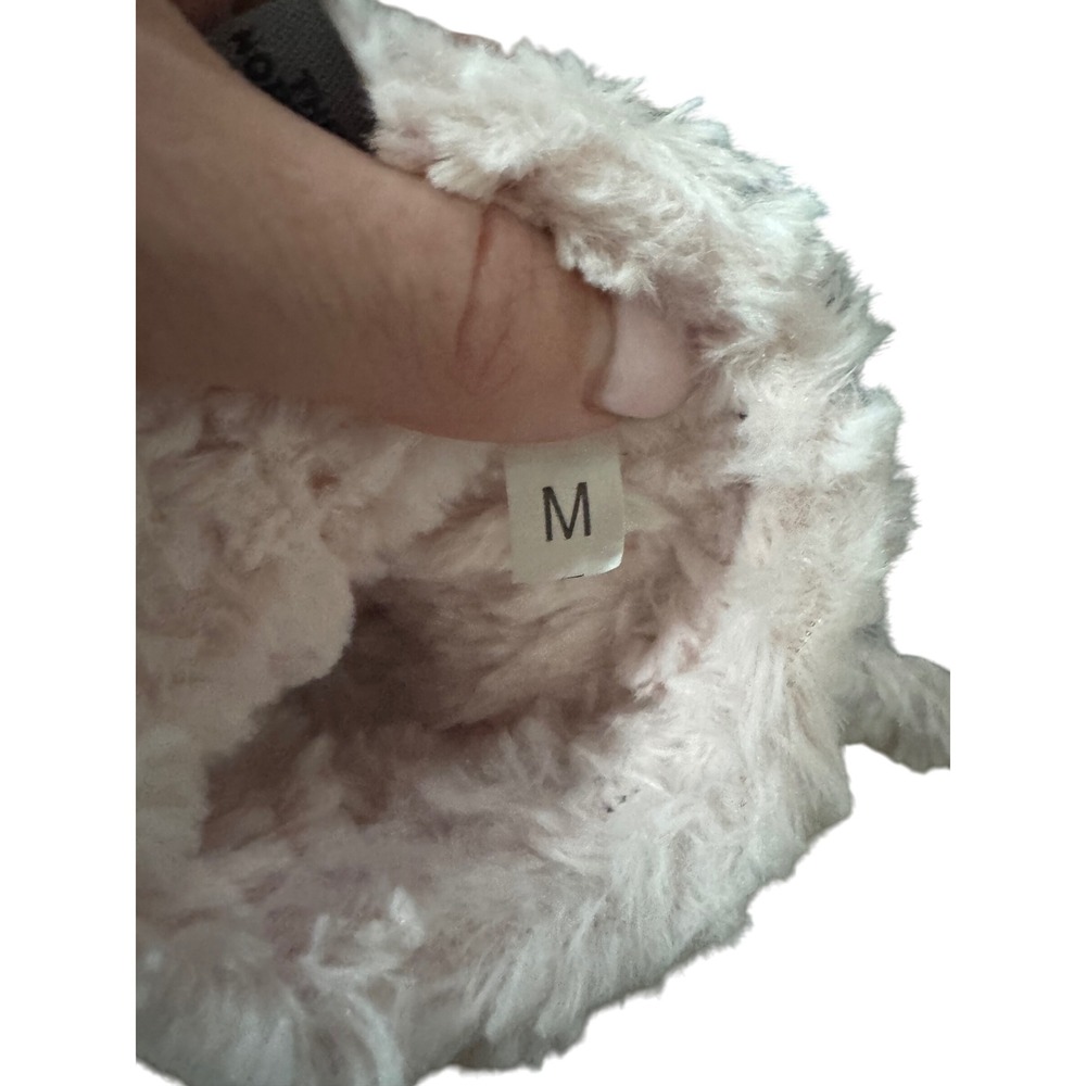 The North Face Women's M Winter Gloves Black Pink Faux Fur Trim Insulated - Picture 4 of 4